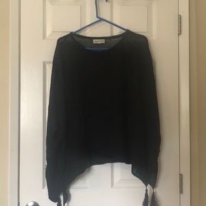 Johnny was linen poncho